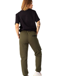 Calça moletom cargo  - Essencials